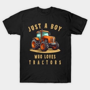 Farm Vehicle Country Life Boy who loves tractors Truck Boy T-Shirt